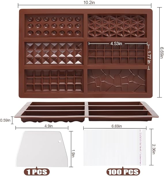 Molde Barras de Chocolate N.14