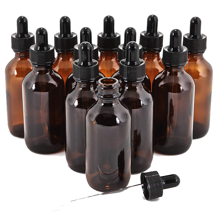 Gotero Vidrio Amber c/pipeta vidrio T/negra - 15ml