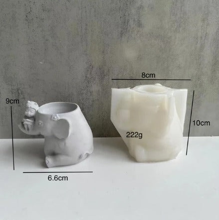 Molde Maceta Elefante 1