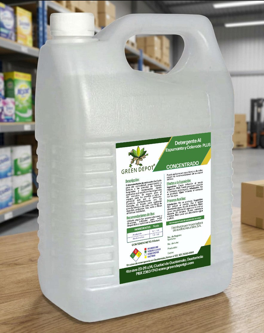 Detergente Alcalino Espumante y Clorado PLUS - concentrado