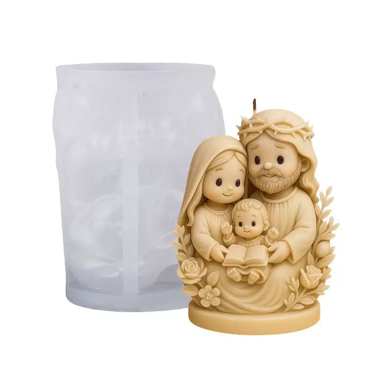 Molde Virgen Maria, Jose y Nino Jesus N.56