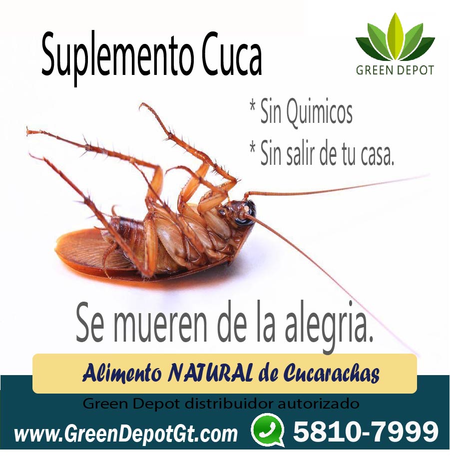 Suplemento Cuca - Elimina cucarachas, pulgas, garrapatas y mucho mas.
