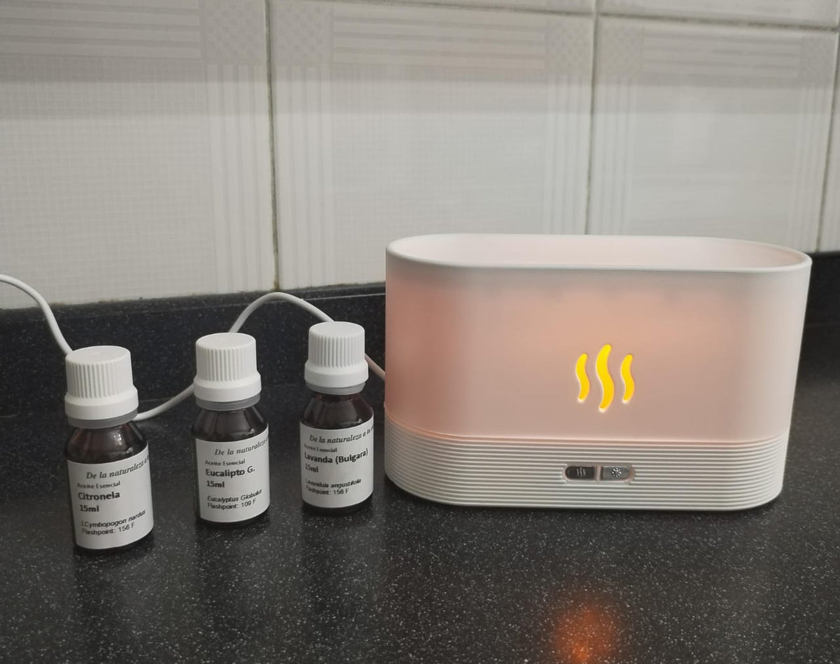 Kit Difusor Aromatico y 3 Aceites Esenciales No. 9