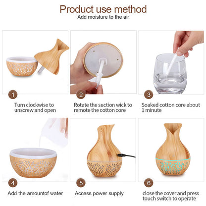 Aroma Mini-Humidificador USB 300ml - AJ21001