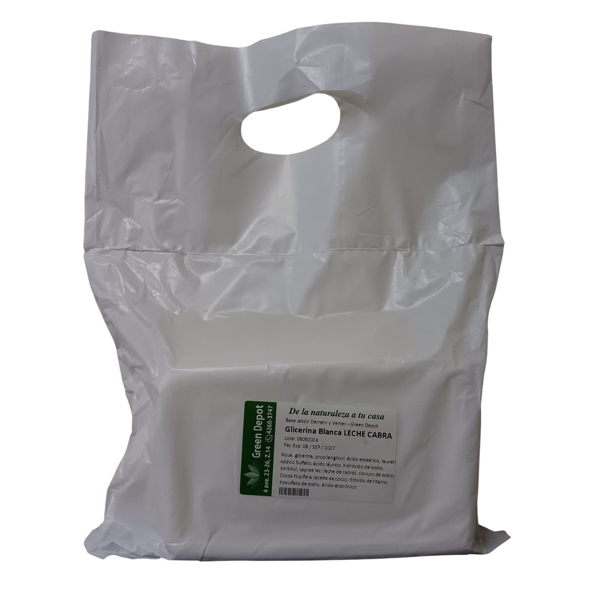 Base Jabon Glicerina LECHE CABRA - Green Depot