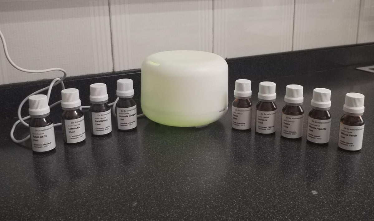 Kit Difusor Aromatico y 9 Aceites Esenciales No. 5