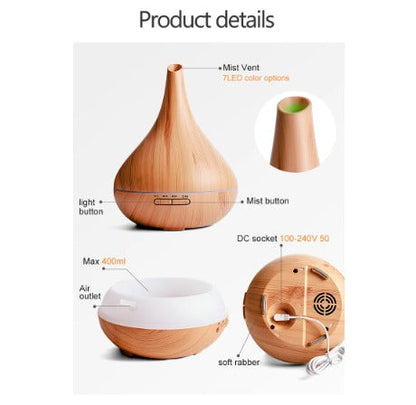 Aroma Difusor Ultrasonico 500ml- Disfruta la vida