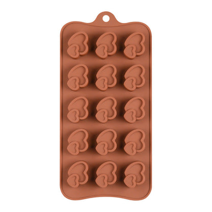 Molde Chocolate Doble Corazon No.16