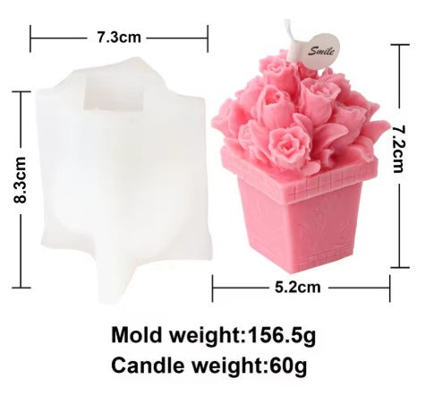 Molde Maceta Rosas n. 10