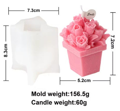 Molde Maceta Rosas n. 10