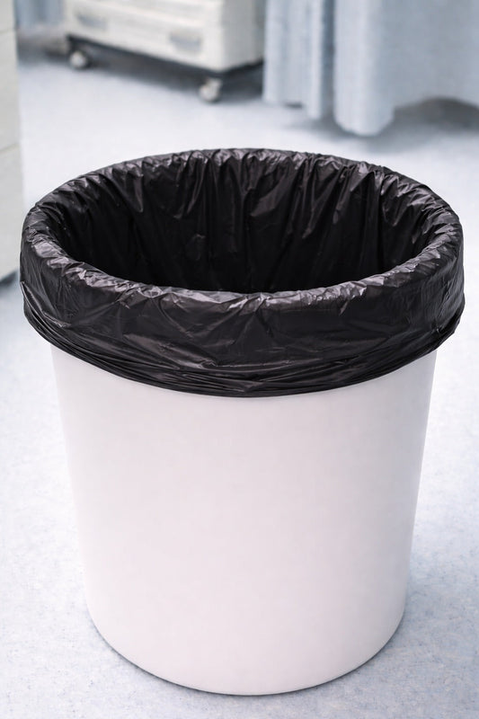 BOLSA Plasticas Hospitalarias - Negra 20 x 24 x 4
