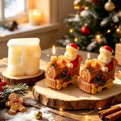 Molde tren navidad santa claus n. 32