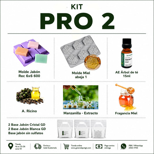 Kit PRO para hacer Jabon - No. 2