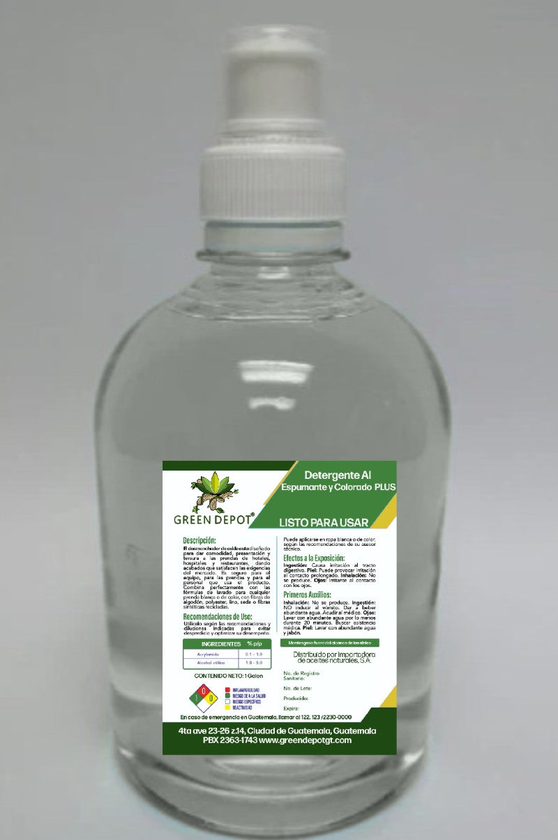 Detergente Alcalino Espumante y Clorado PLUS