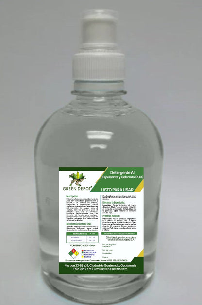 Detergente Alcalino Espumante y Clorado PLUS