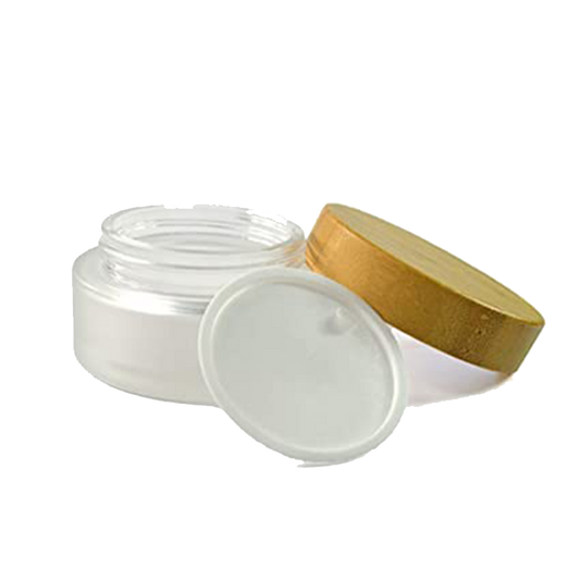 Tarro Vidrio c/Tapa Bambu - 50g