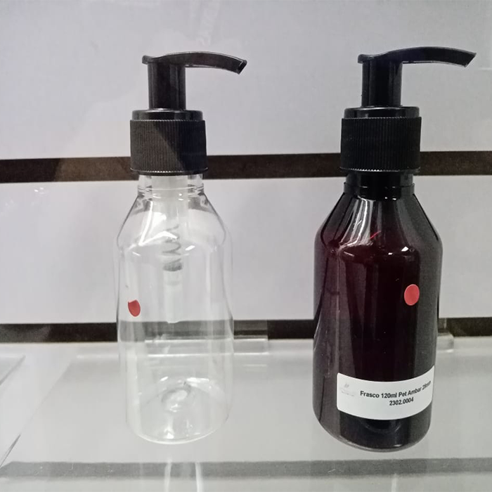 Frasco PET c/tapa Cremera - 120ml
