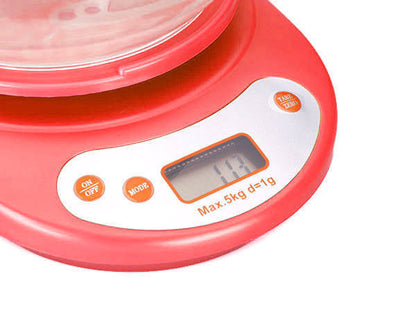 Balanza Electronica con bowl 5kg LCD