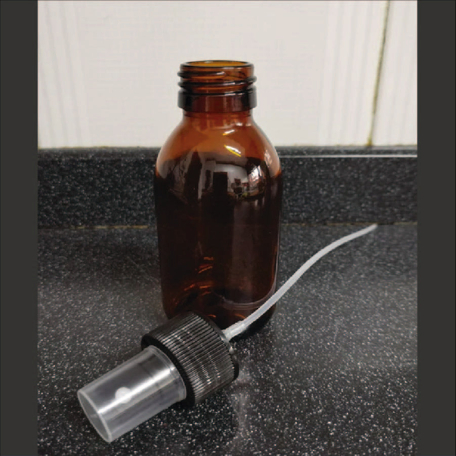 Frasco Vidrio c/tapa Atomizador 28mm - 125ml