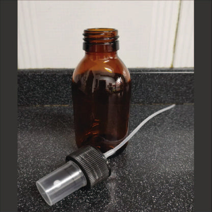 Frasco Vidrio c/tapa Atomizador 28mm - 125ml
