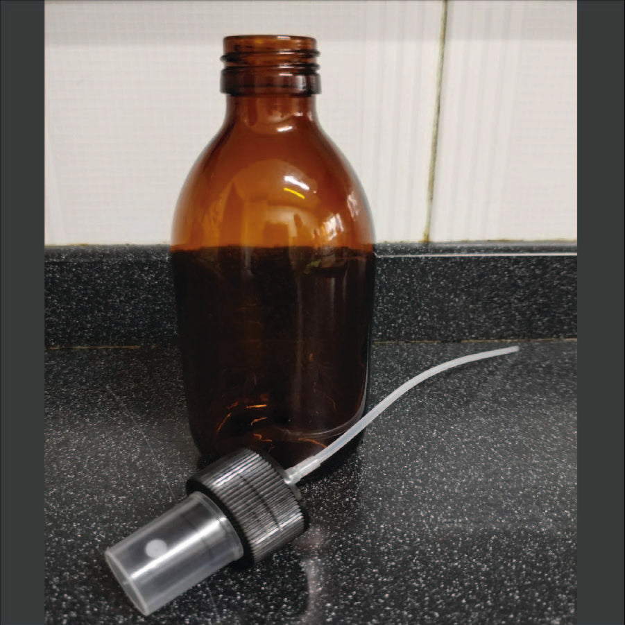 Frasco Vidrio c/tapa Atomizador 28mm - 250ml