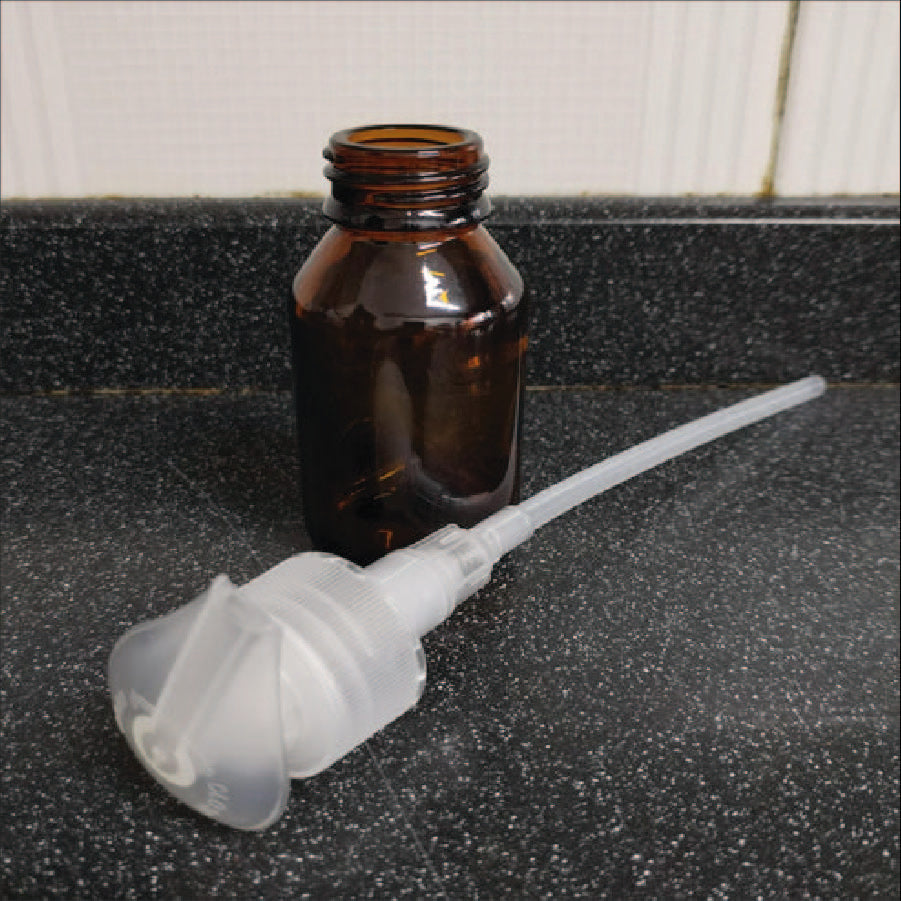 Frasco Vidrio c/tapa Cremera 28mm - 60ml
