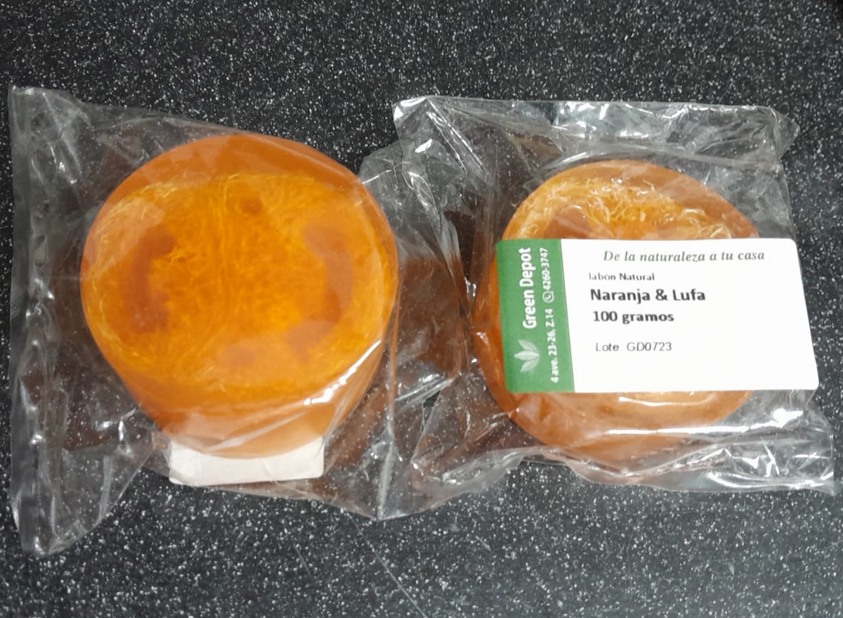 Jabon con Pashte de  Naranja