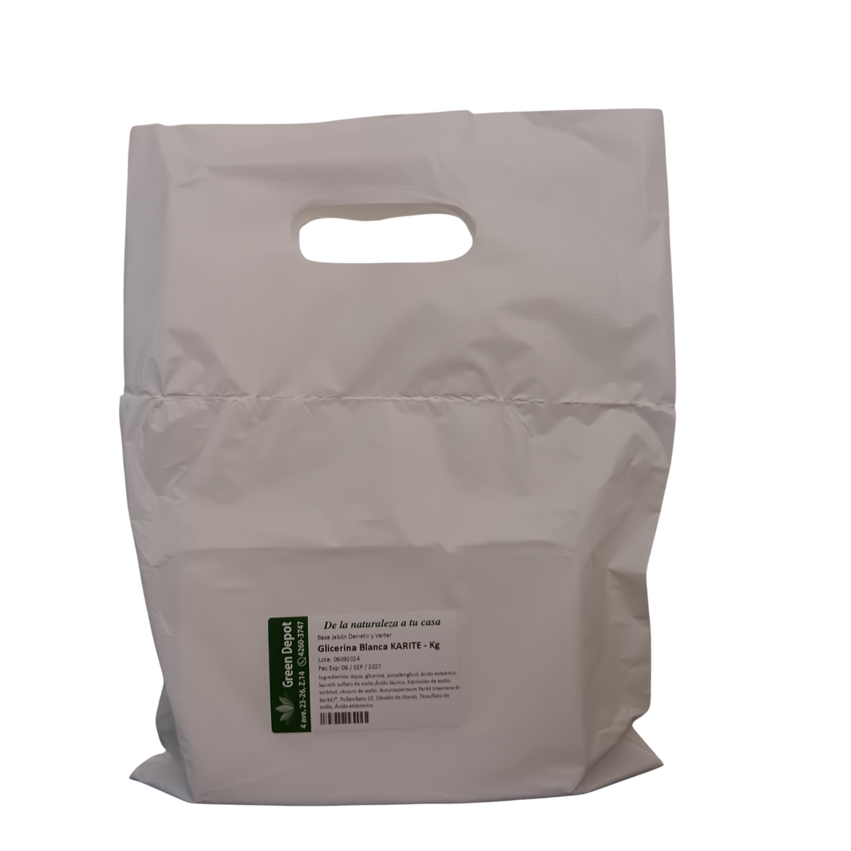 Base Jabon Glicerina Blanca Lodo del Mar Muerto - Green Depot