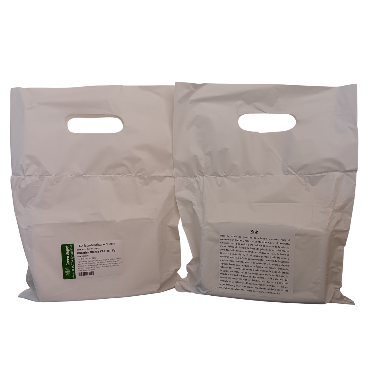 Base Jabon Glicerina Blanca Lodo del Mar Muerto - Green Depot