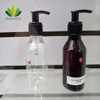 Frasco Vidrio c/tapa Cremera 28mm - 125ml