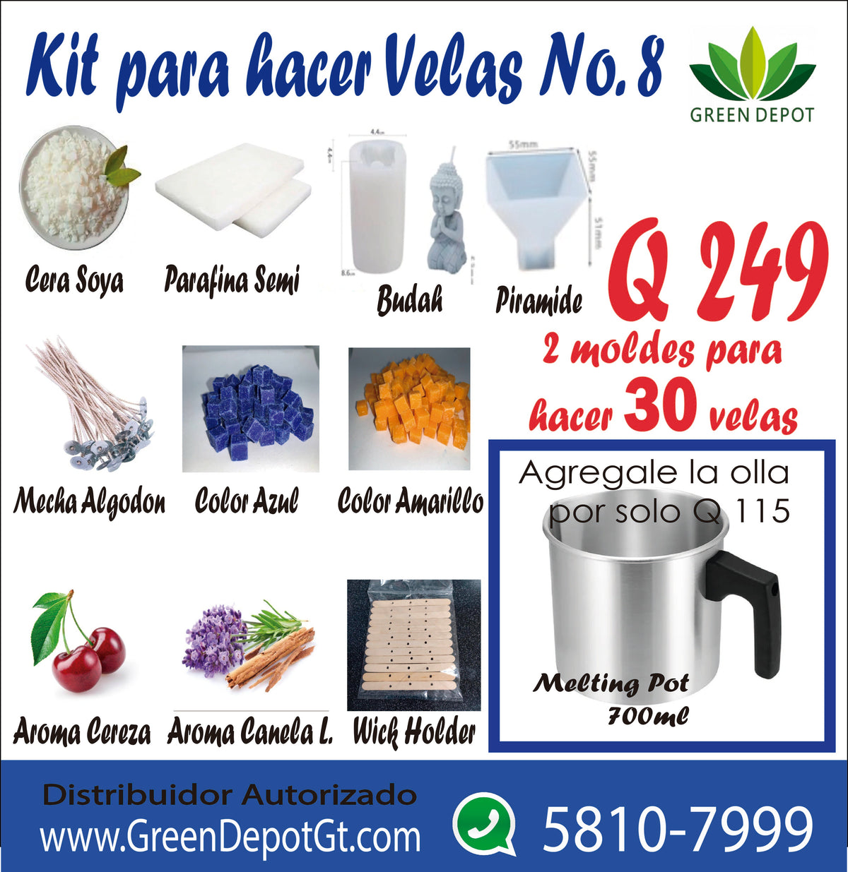 Kit para velas No.8
